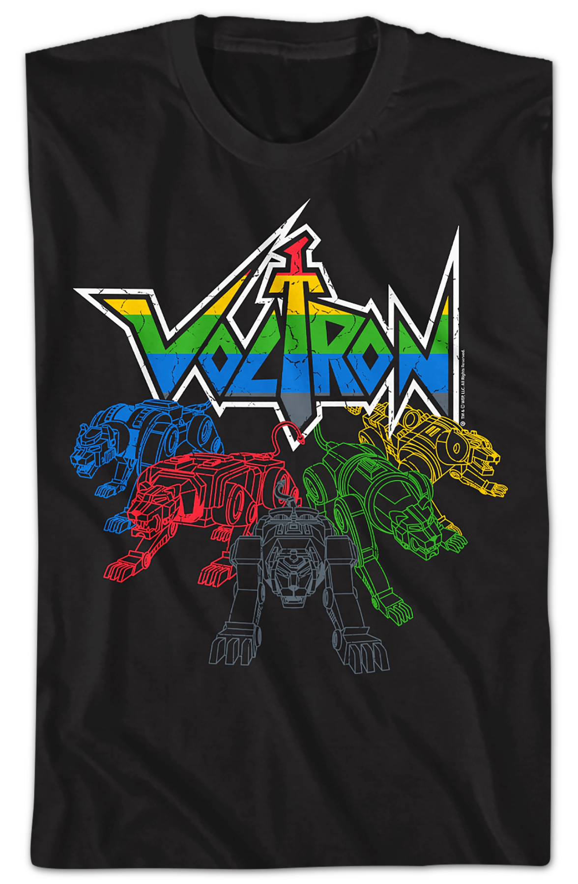 Lions Outlined Voltron T-Shirt