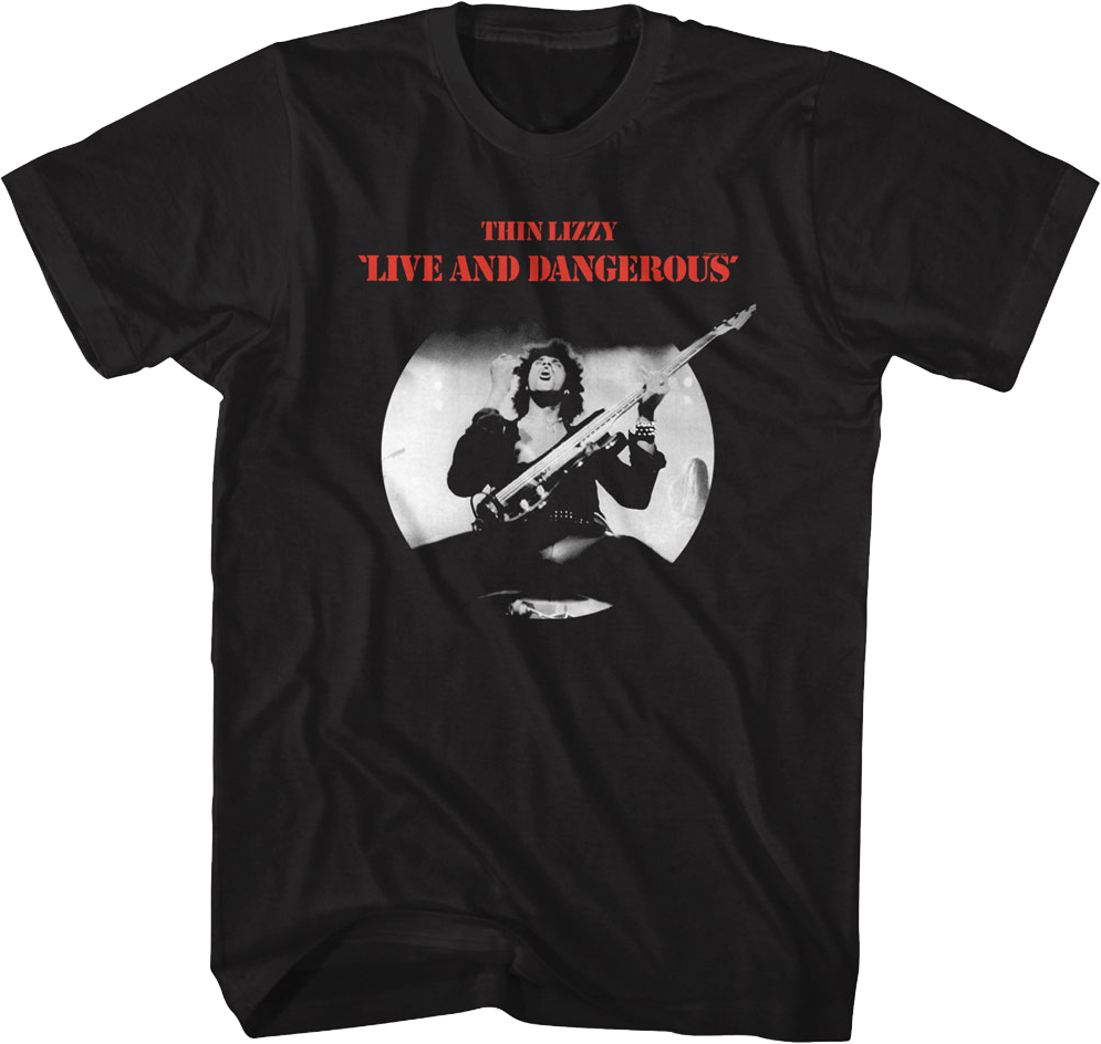 Live And Dangerous Thin Lizzy T-Shirt Style001