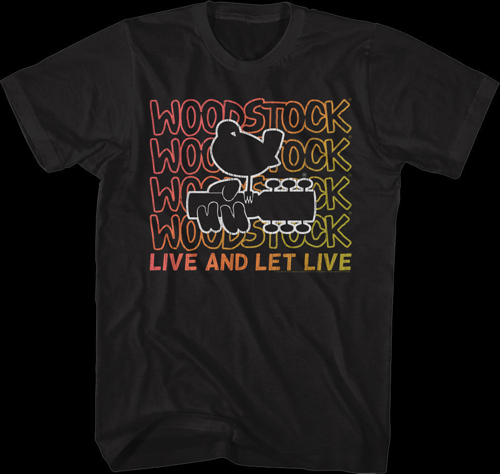 Live And Let Live Woodstock T-Shirt