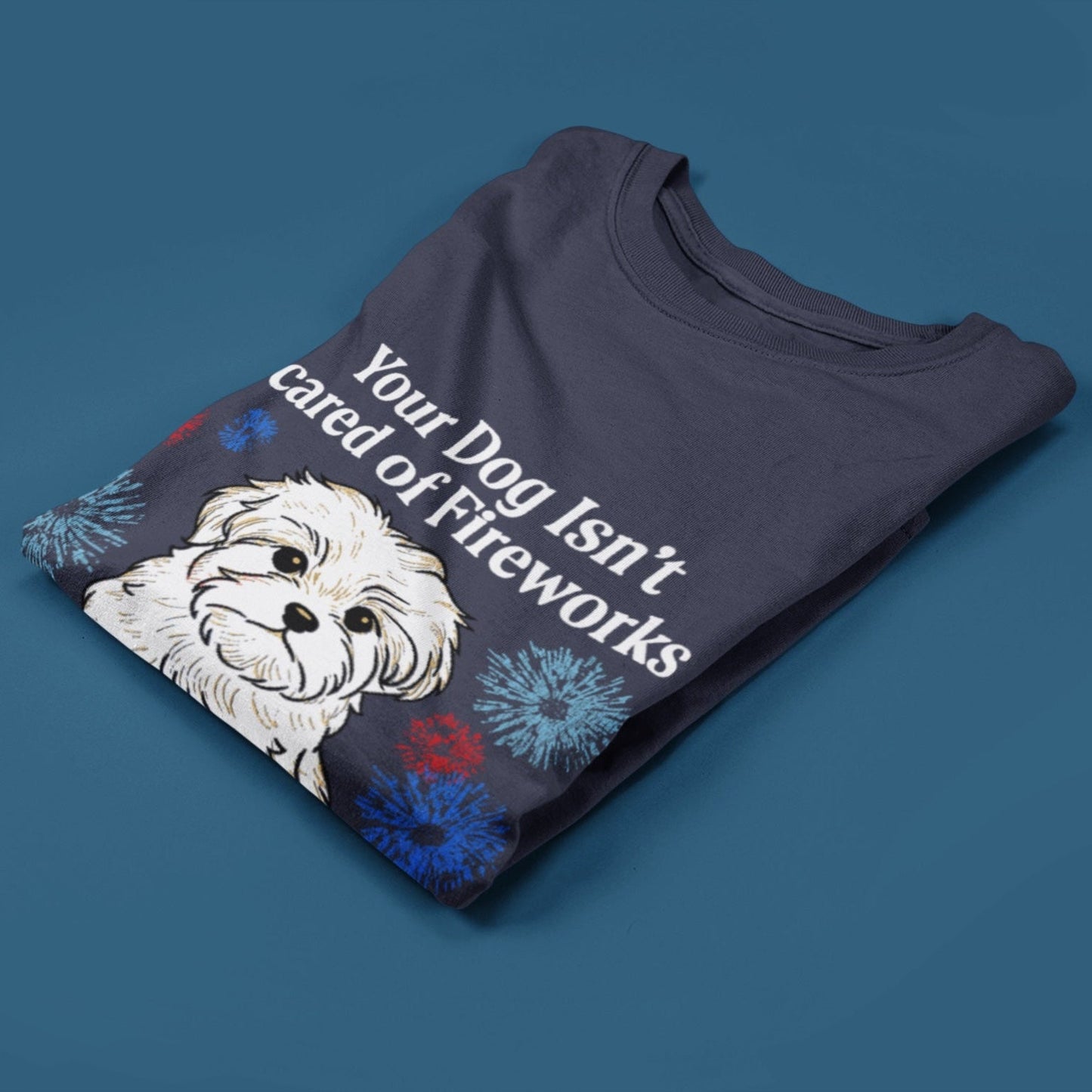 Fireworks Dog T Shirt