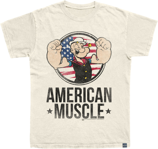 Made In USA American Muscle Popeye T-Shirt
