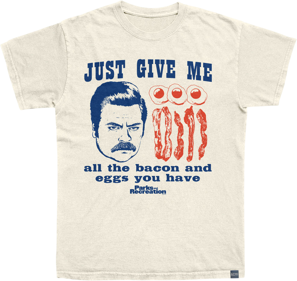 Made In USA Bacon And Eggs Parks And Recreation T-Shirt