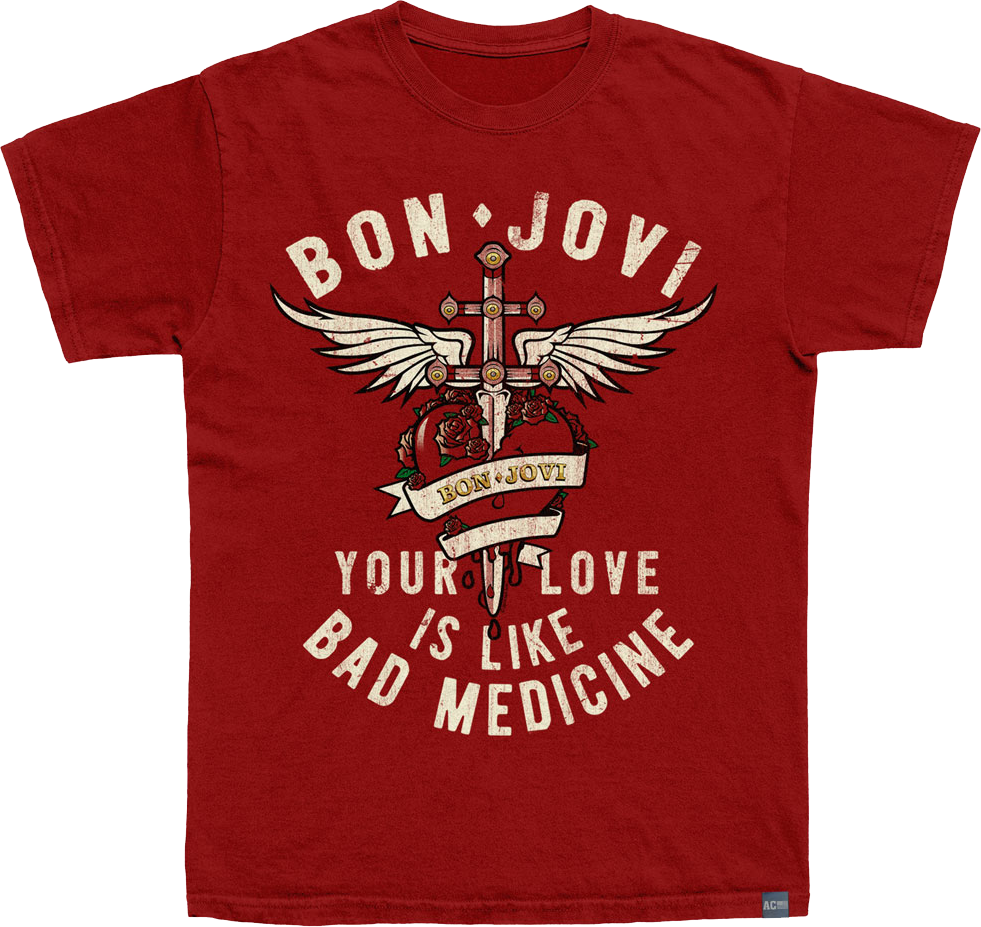 Made In USA Bad Medicine Bon Jovi T-Shirt