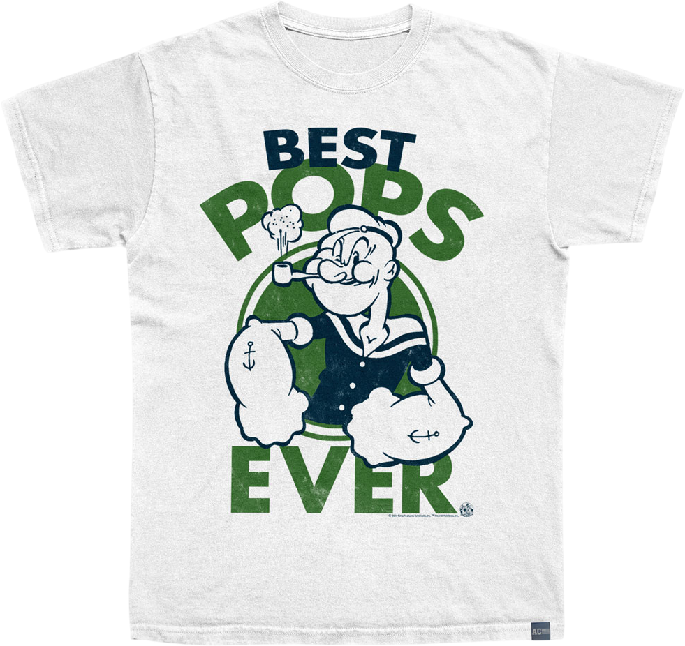 Made In USA Best Pops Ever Popeye T-Shirt