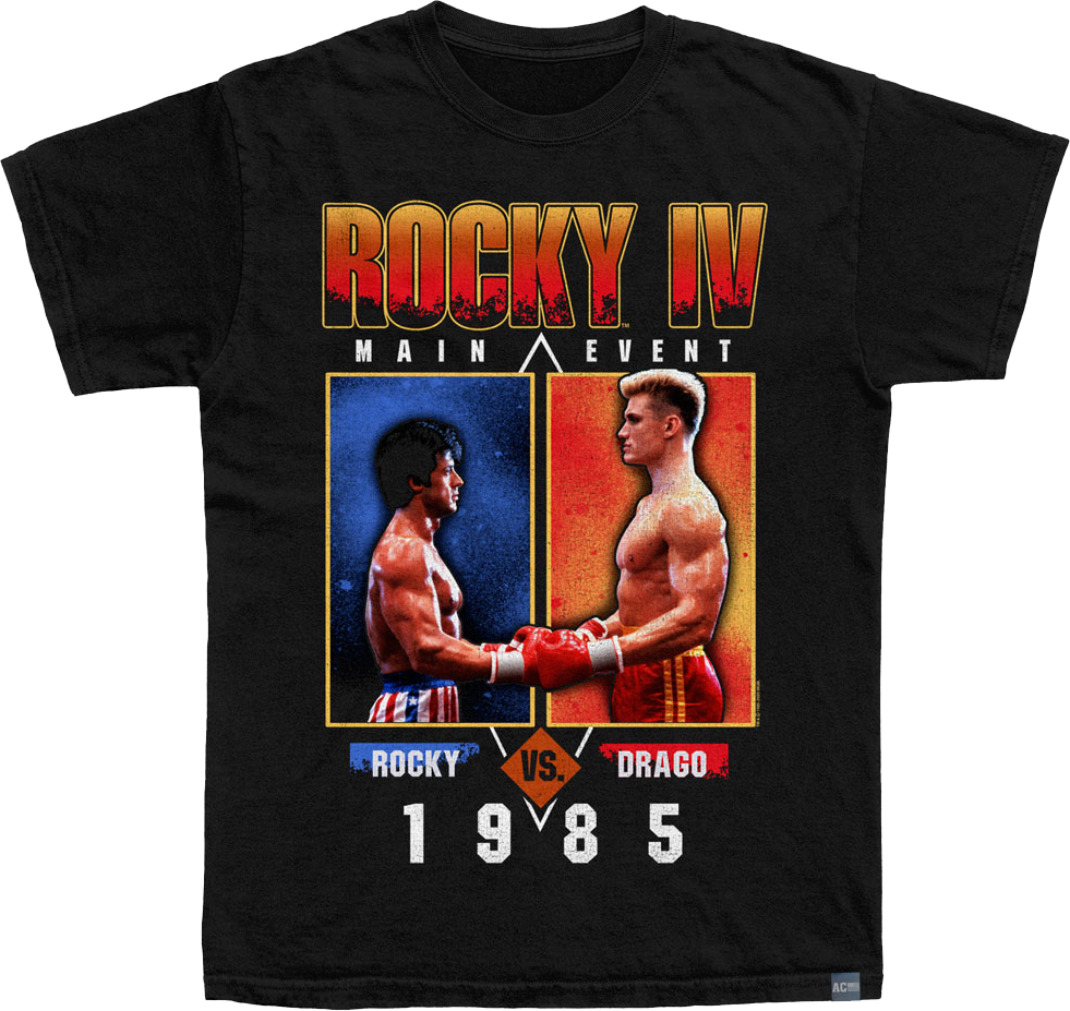 Made In USA Main Event Rocky Vs. Drago 1985 Rocky IV T-Shirt