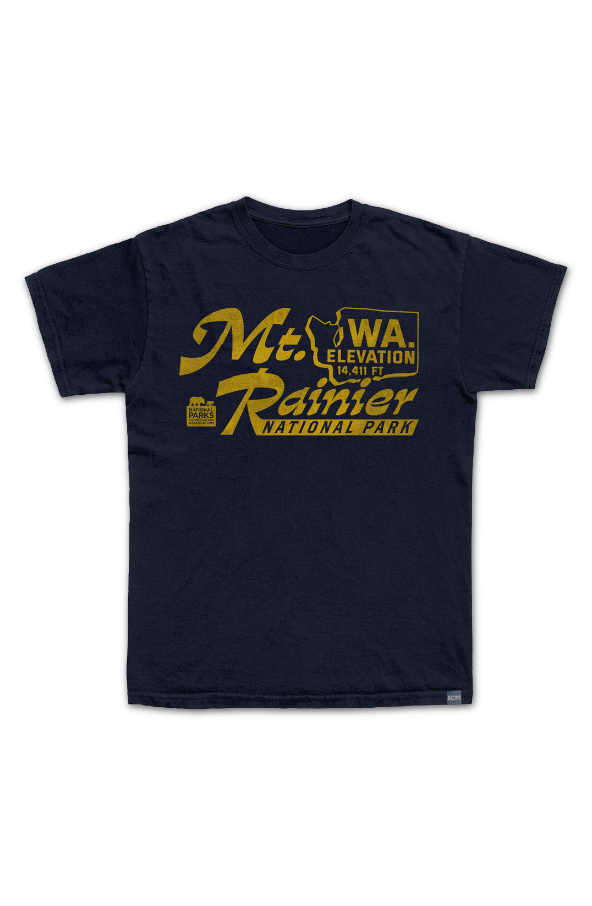 Made In USA Mt. Ranier Elevation NPCA T-Shirt