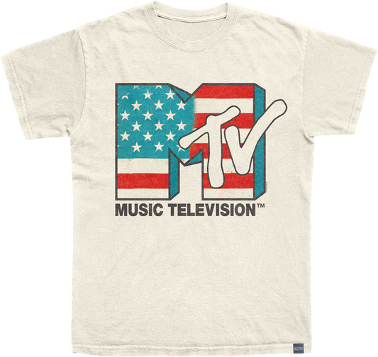 Made In USA MTV American Flag T-Shirt