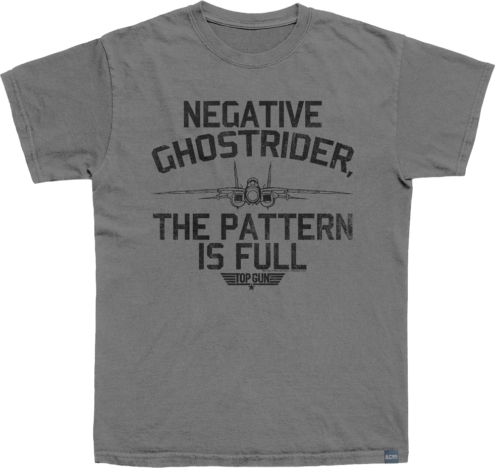 Made In USA Negative Ghostrider Top Gun T-Shirt