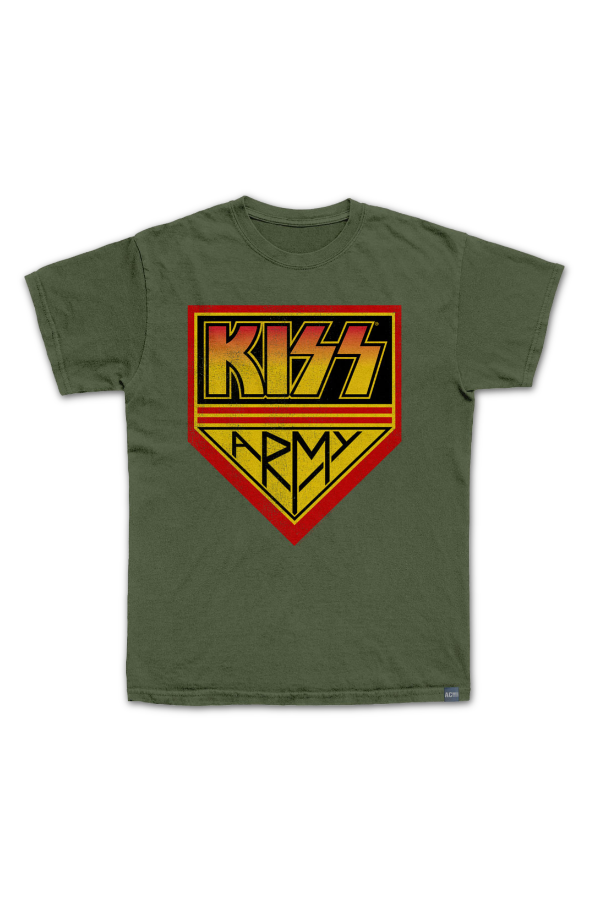 Made In USA Olive KISS Army T-Shirt