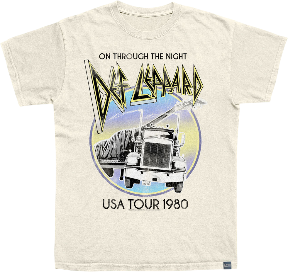 Made In USA On Through The Night 1980 Def Leppard T-Shirt