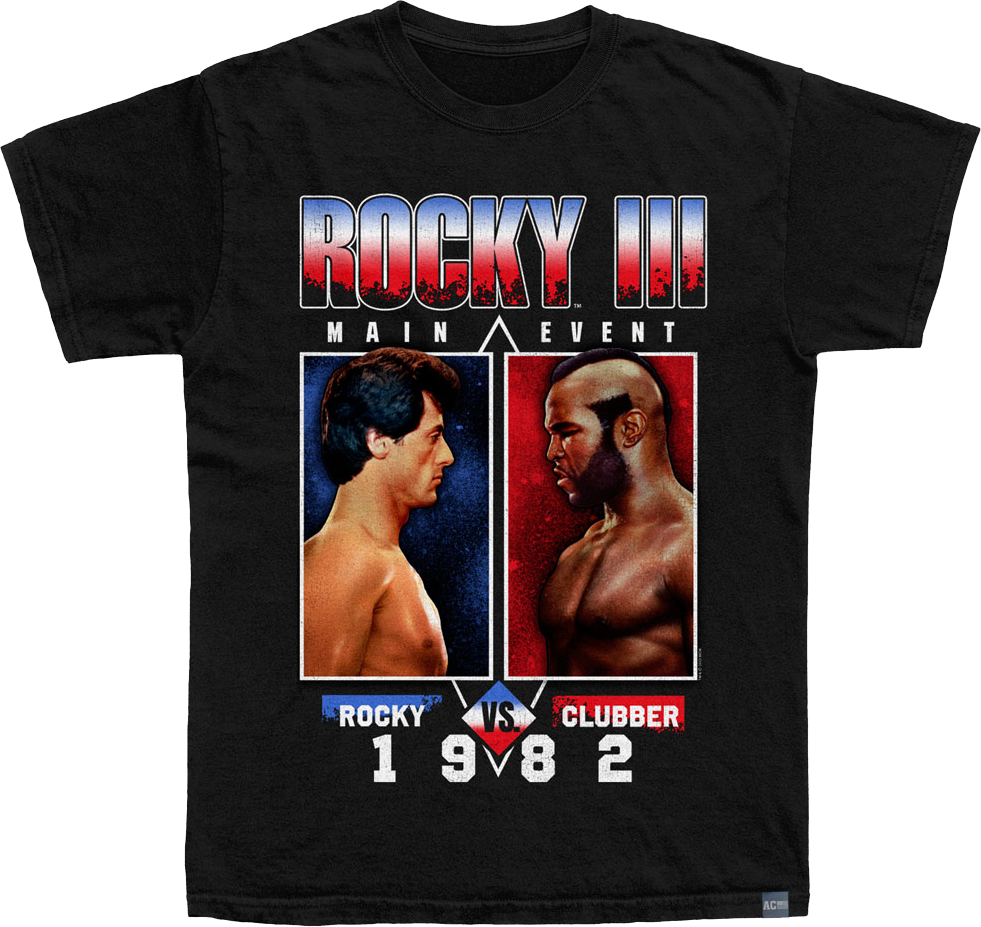 Made In USA Rocky vs. Clubber Rocky III T-Shirt