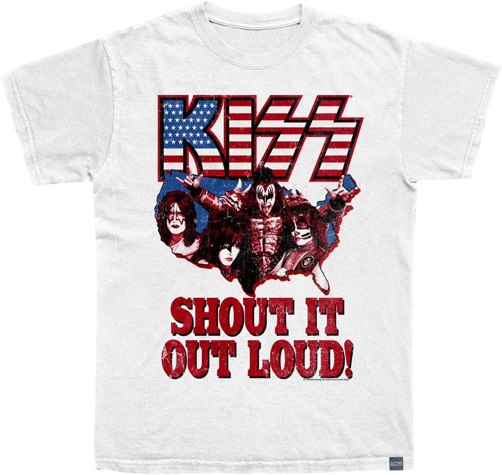 Made In USA Shout It Out Loud KISS T-Shirt
