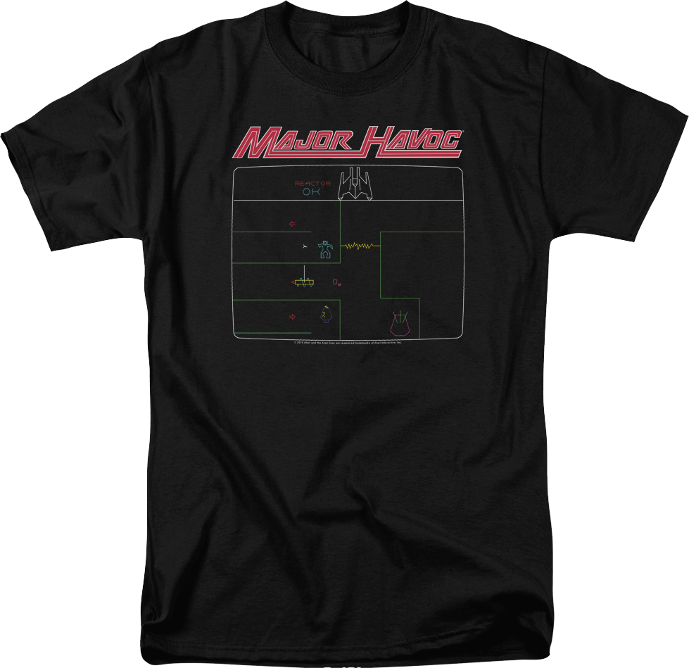 Major Havoc Screen Atari T-Shirt