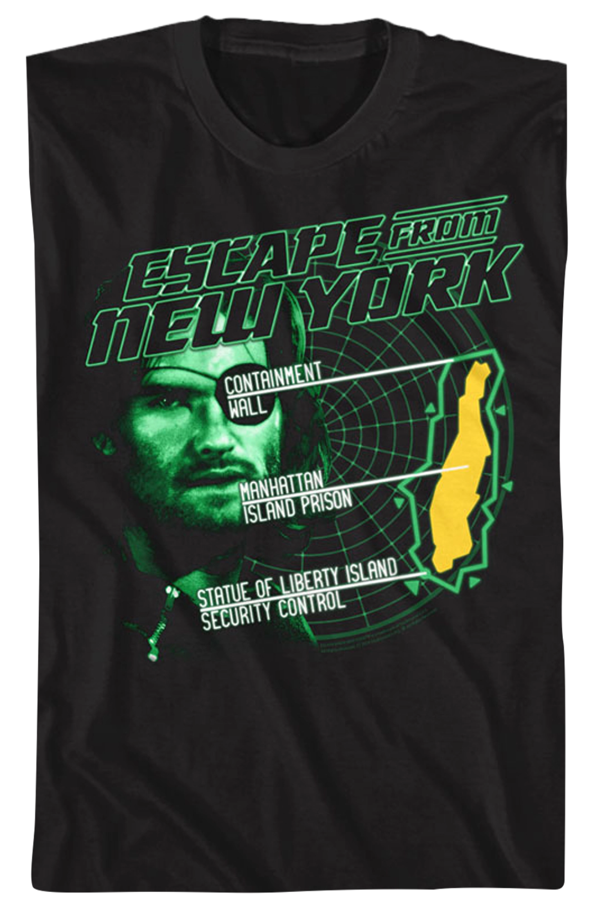 Manhattan Island Prison Escape From New York T-Shirt
