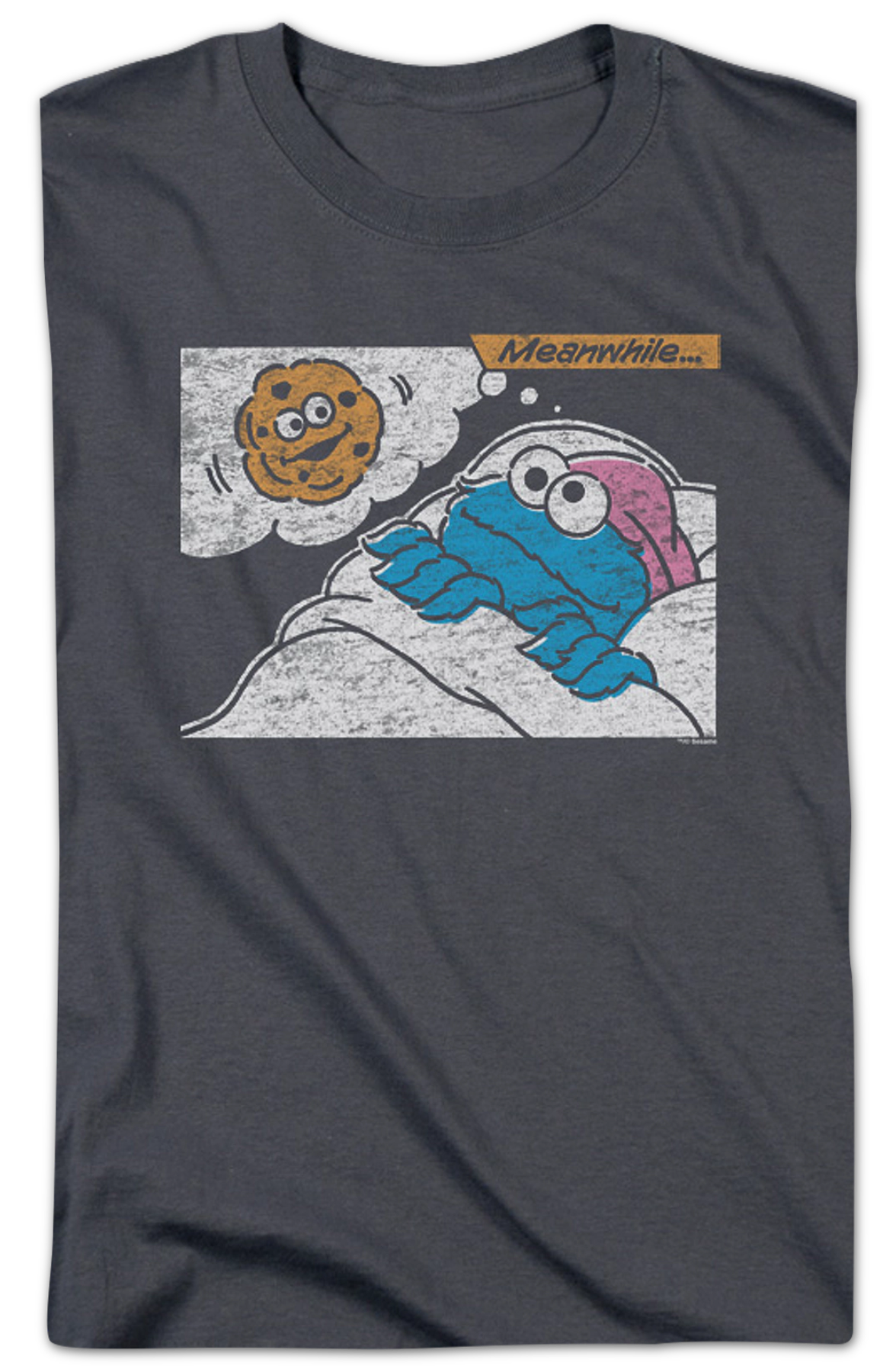 Meanwhile Cookie Monster Sesame Street T-Shirt