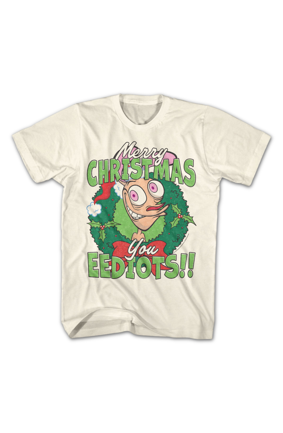 Merry Christmas You Eediots Ren And Stimpy T-Shirt