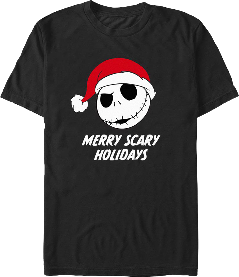 Merry Scary Holidays Nightmare Before Christmas T-Shirt