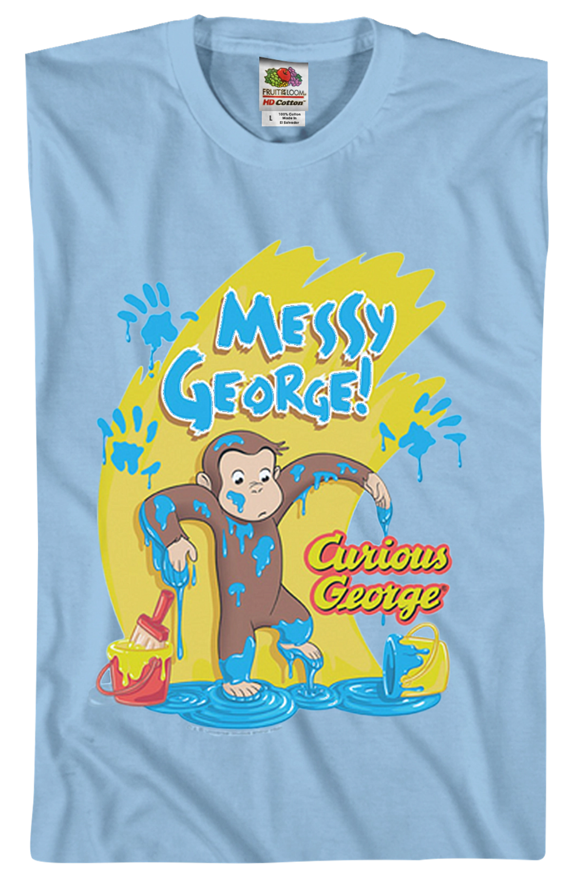 Messy Curious George T-Shirt