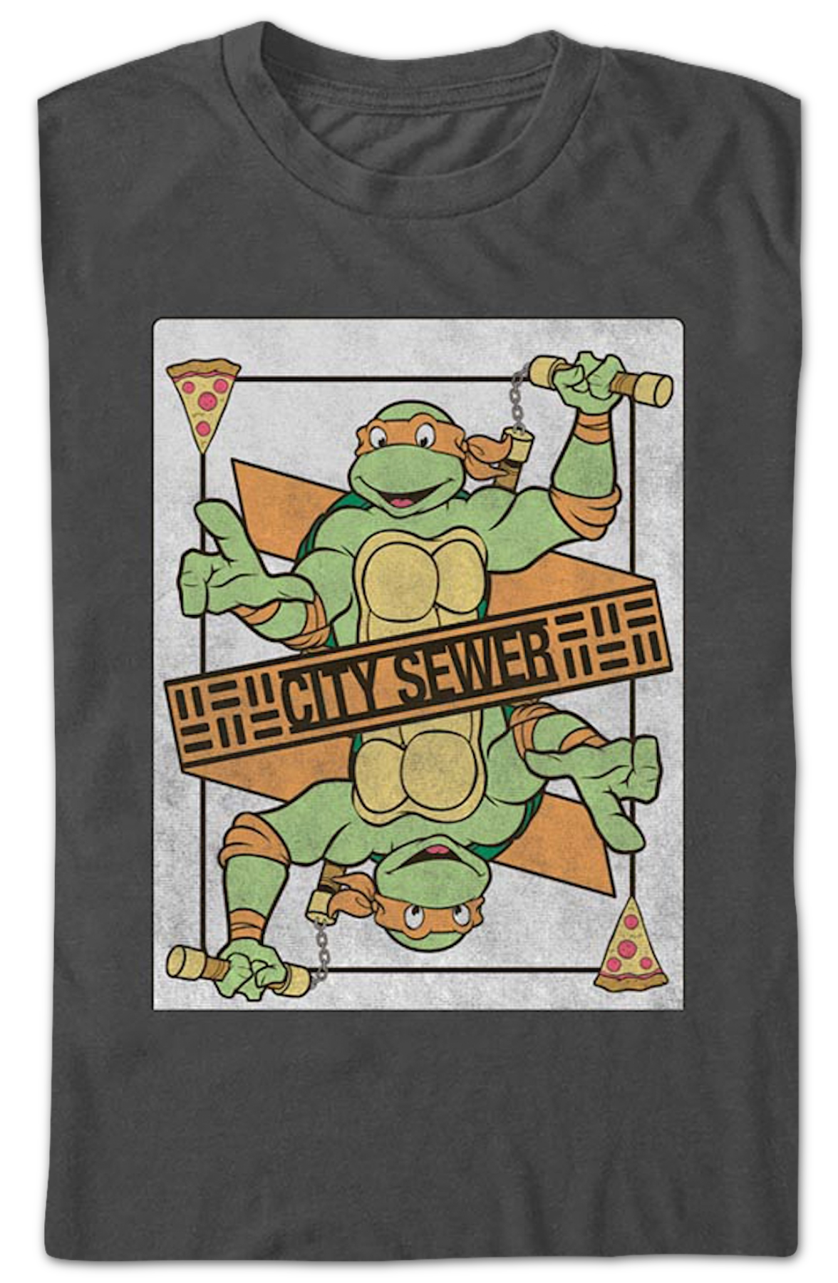 Michelangelo Playing Card Teenage Mutant Ninja Turtles T-Shirt