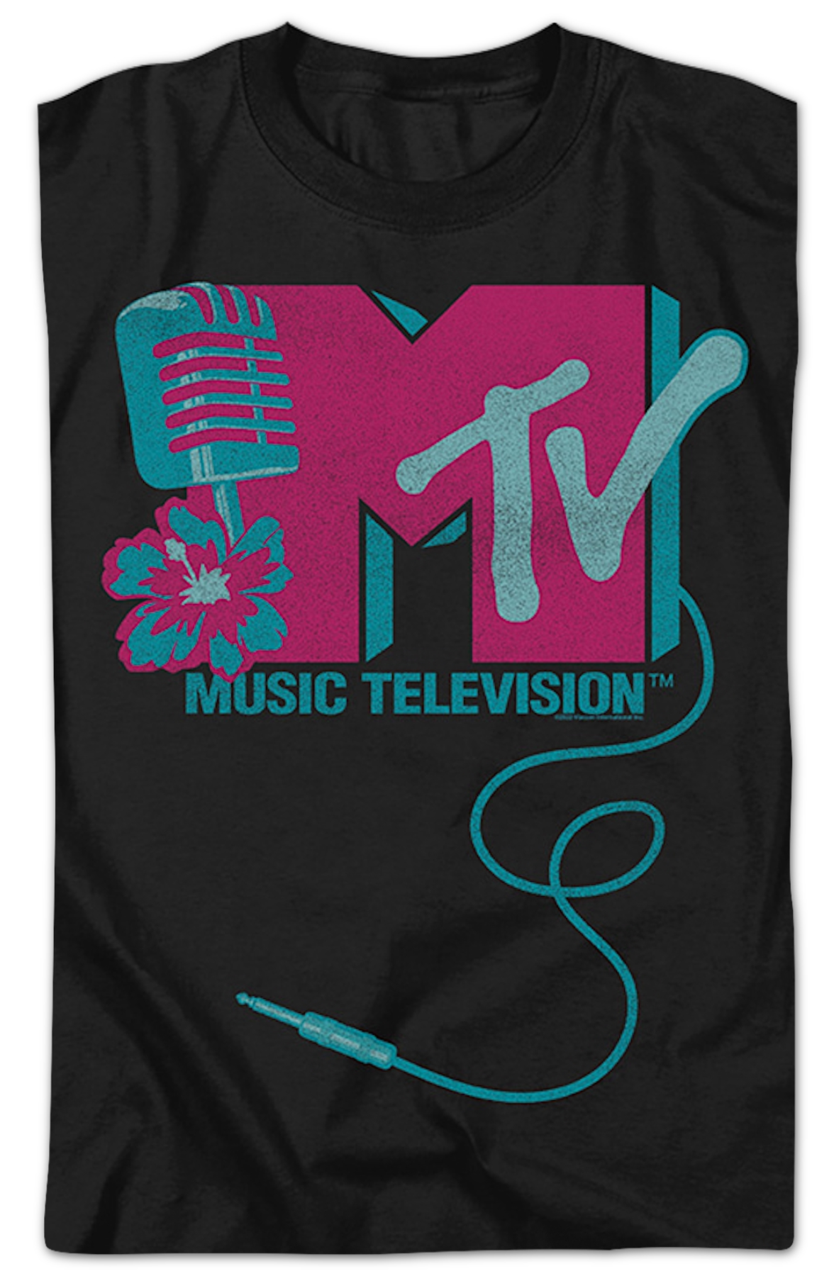 Microphone Logo MTV Shirt