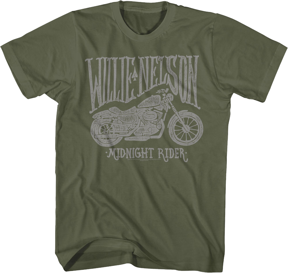 Midnight Rider Willie Nelson T-Shirt