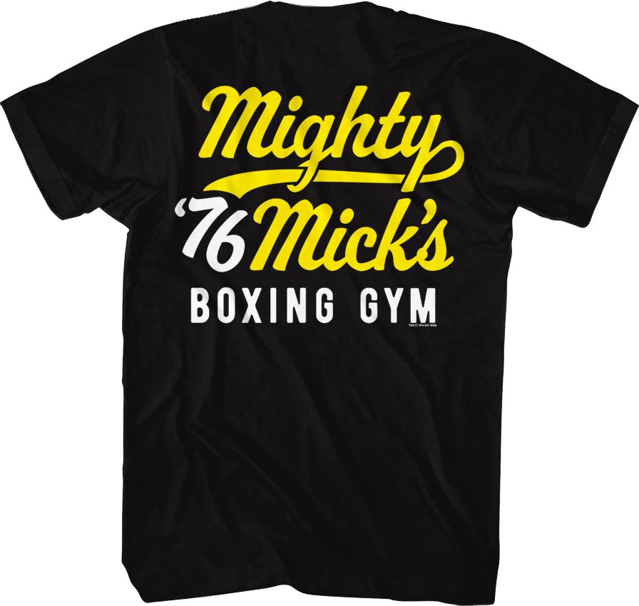 Mighty Mick's Boxing Gym Front & Back Rocky T-Shirt
