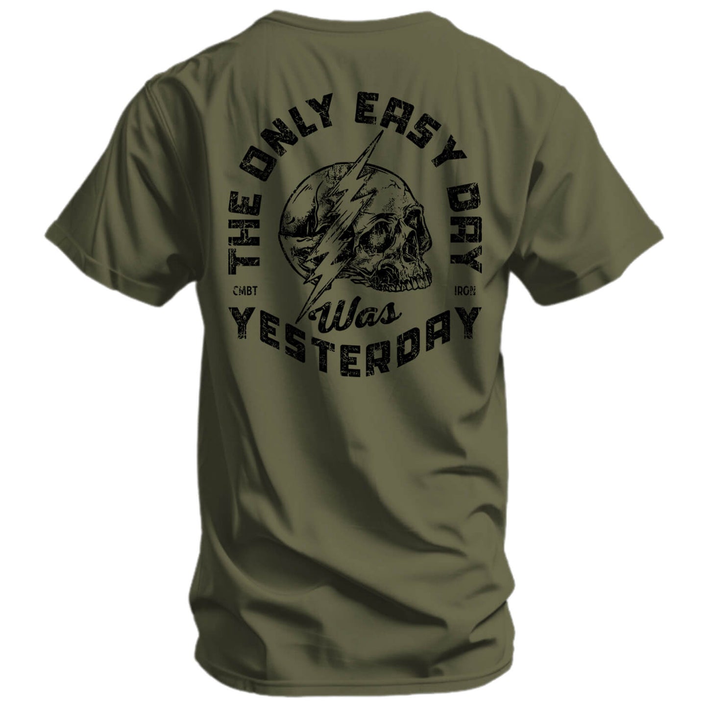 Only Easy Day Was Yesterday Skull Men's T-Shirt