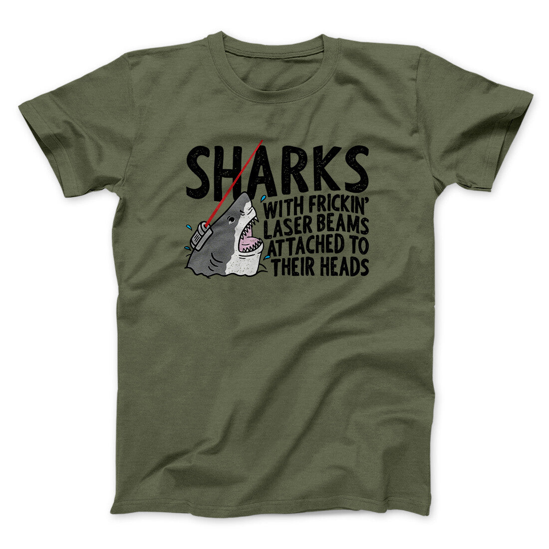 Sharks With Frickin‚Äô Laser Beams Funny Movie Men/Unisex T-Shirt