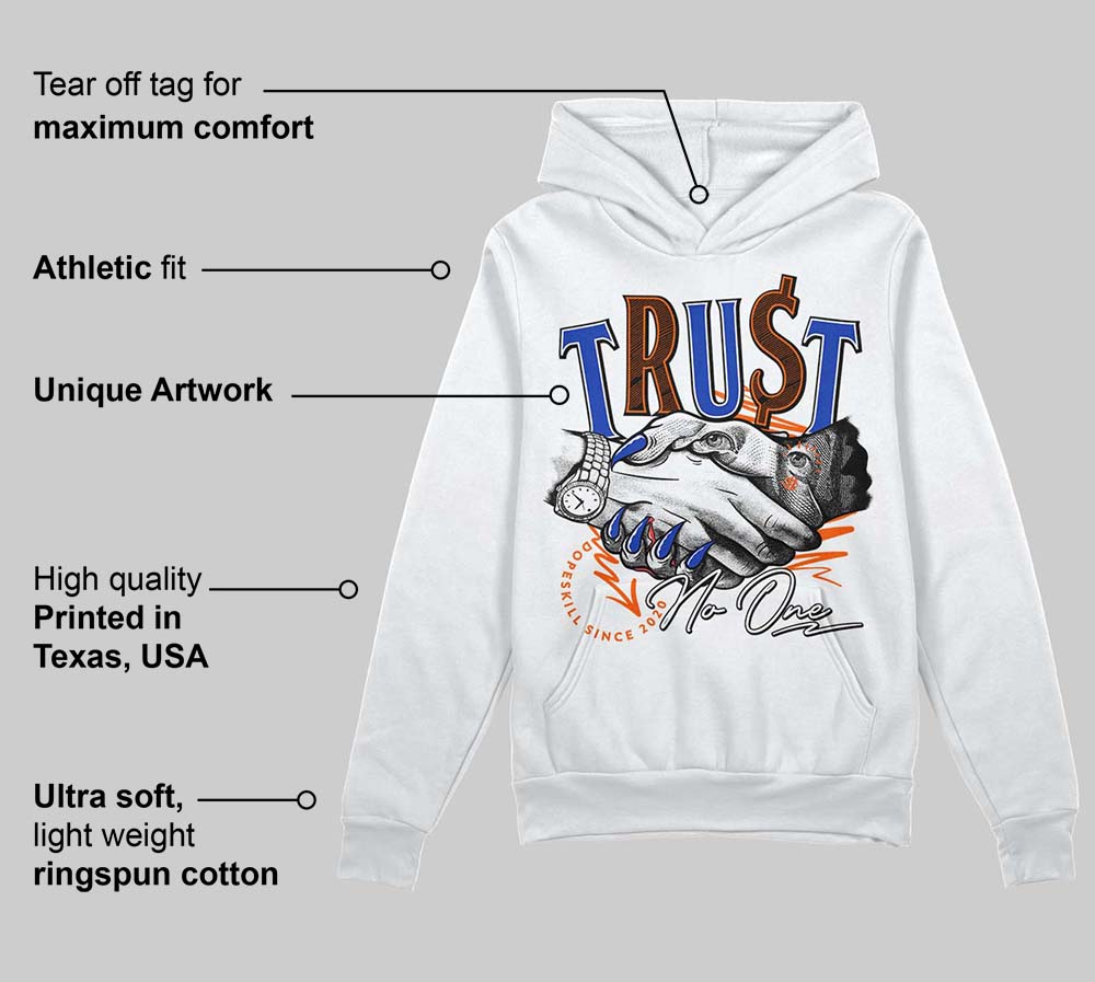 Dunk Low Futura Orange Blaze DopeSkill Hoodie Sweatshirt Trust No One Graphic