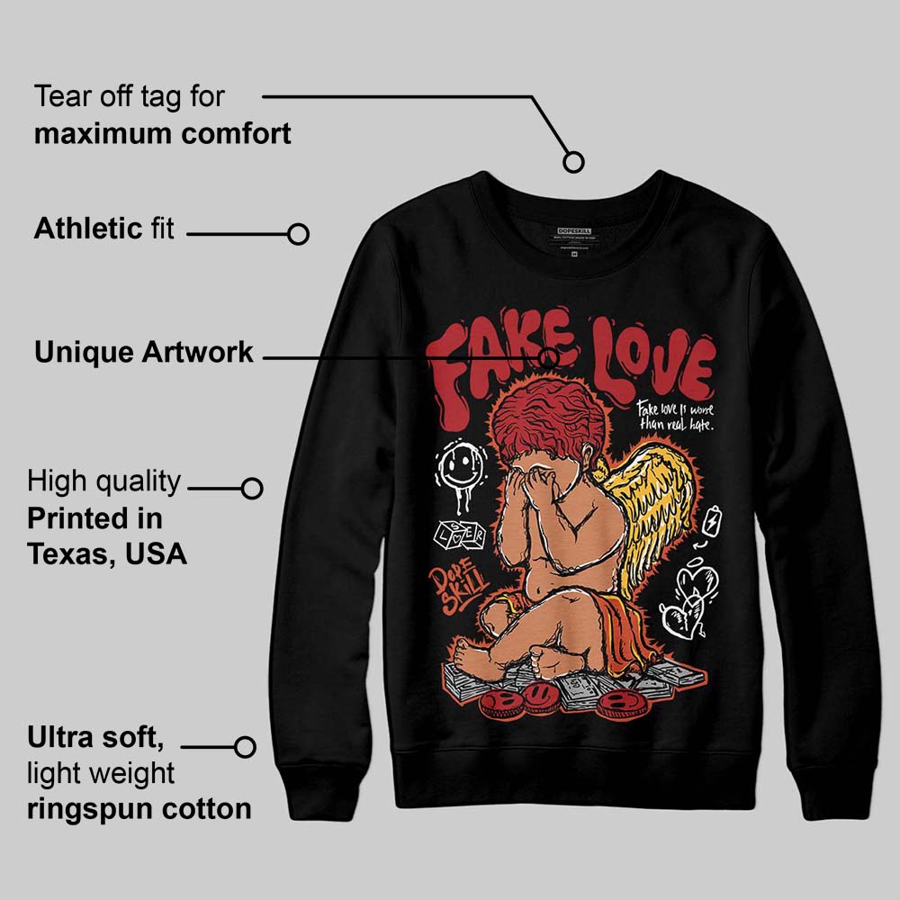 Brick By Brick 4s DopeSkill Sweatshirt False Love Graphic