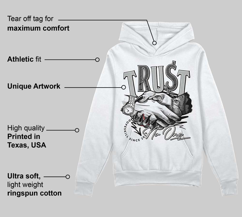 Off Noir 3s DopeSkill Hoodie Sweatshirt Trust No One Graphic