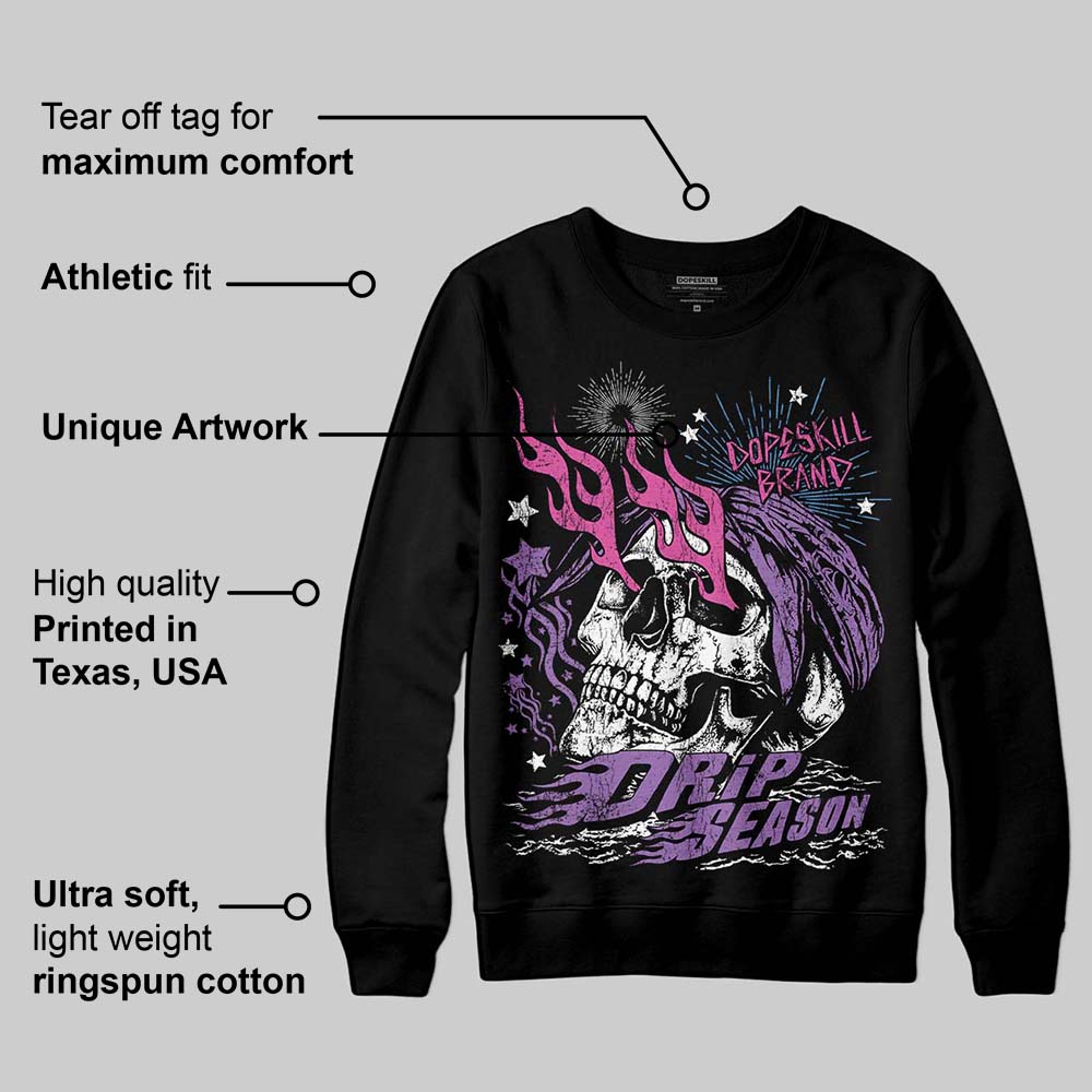 PURPLE Collection DopeSkill Sweatshirt Drip Season Graphic