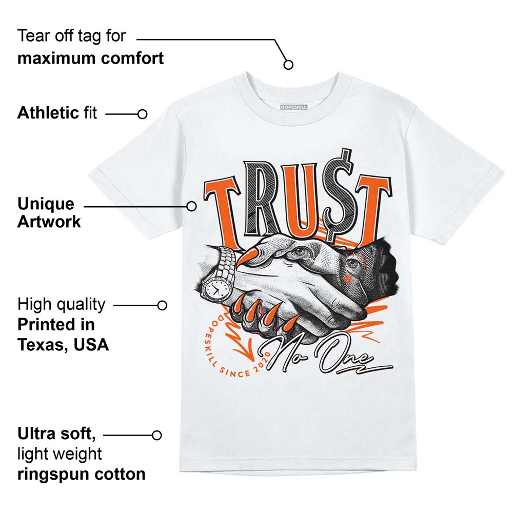 Orange Milk DopeSkill T-Shirt Trust No One Graphic