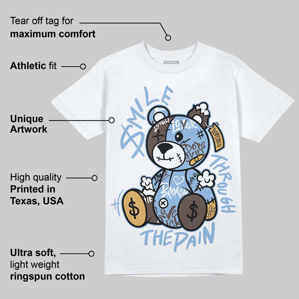 Handball Spezial Light Blue DopeSkill T-Shirt Smile Through The Pain Graphic