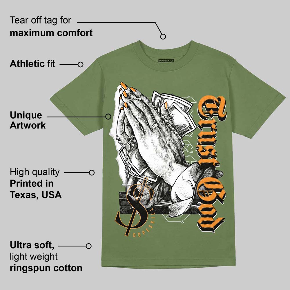 Olive 5s DopeSkill Olive T-shirt Trust God Graphic
