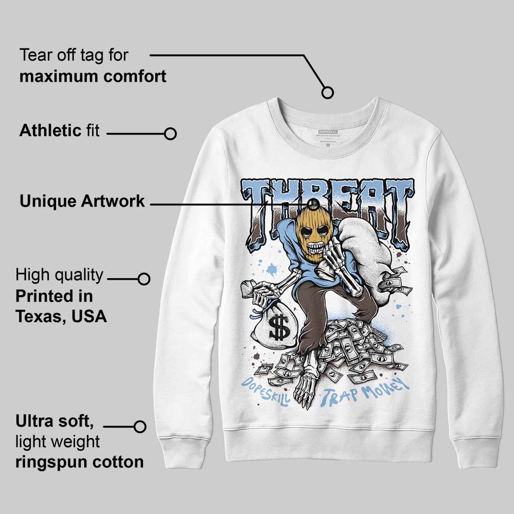 Handball Spezial Light Blue DopeSkill Sweatshirt Threat Graphic