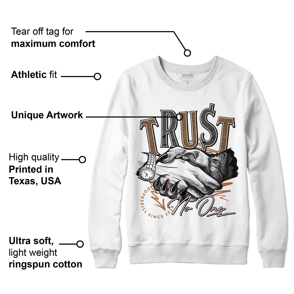 Palomino 3s DopeSkill Sweatshirt Trust No One Graphic