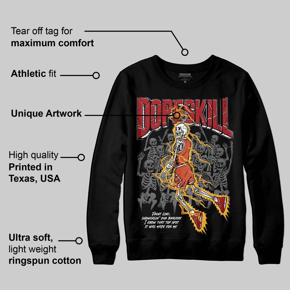 Brick By Brick 4s DopeSkill Sweatshirt Thunder Dunk Graphic