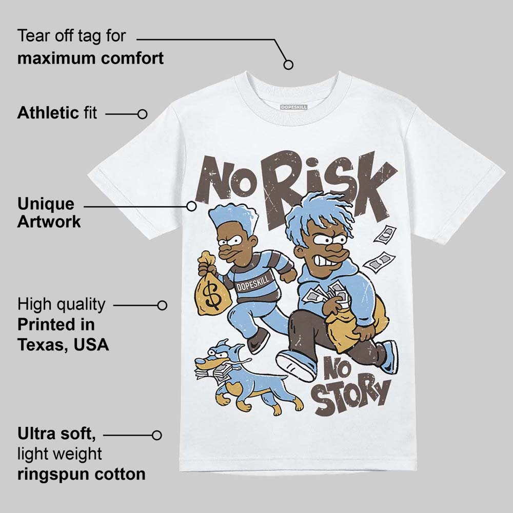 Handball Spezial Light Blue DopeSkill T-Shirt No Risk No Story Graphic