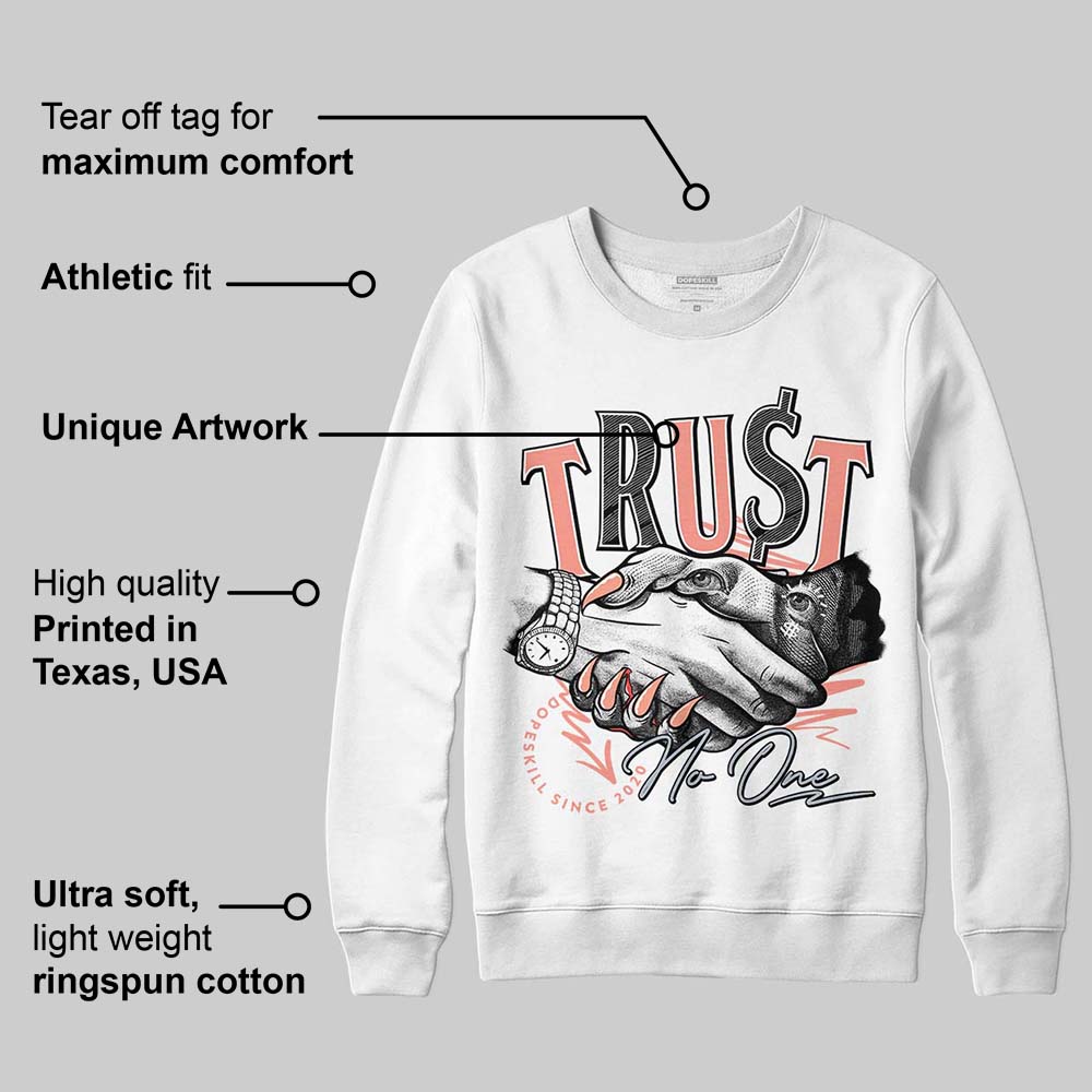 Crimson Bliss 5s DopeSkill Sweatshirt Trust No One Graphic