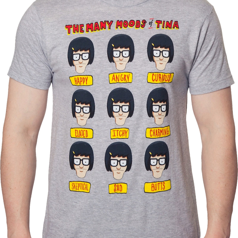 Moods Of Tina Bobs Burgers T-Shirt