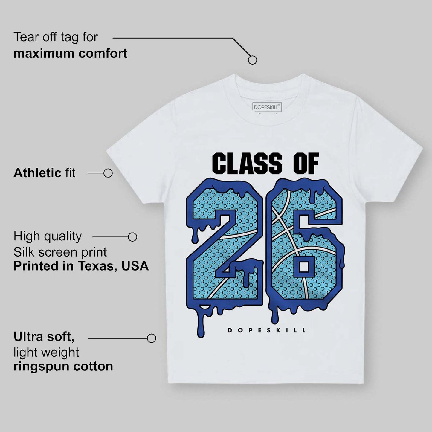 Royal Blue Collection DopeSkill Toddler Kids T-shirt 26 Drip Graphic