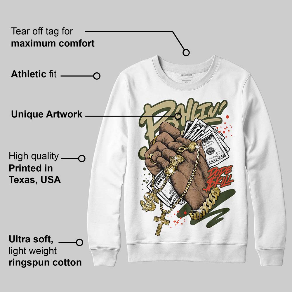Olive Collection DopeSkill Sweatshirt Always Ballin' Graphic