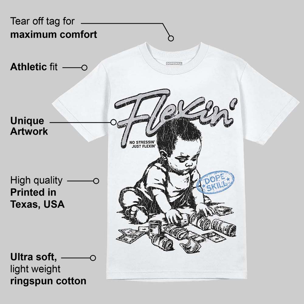 Cement Grey 11s DopeSkill T-Shirt Flexin' Graphic