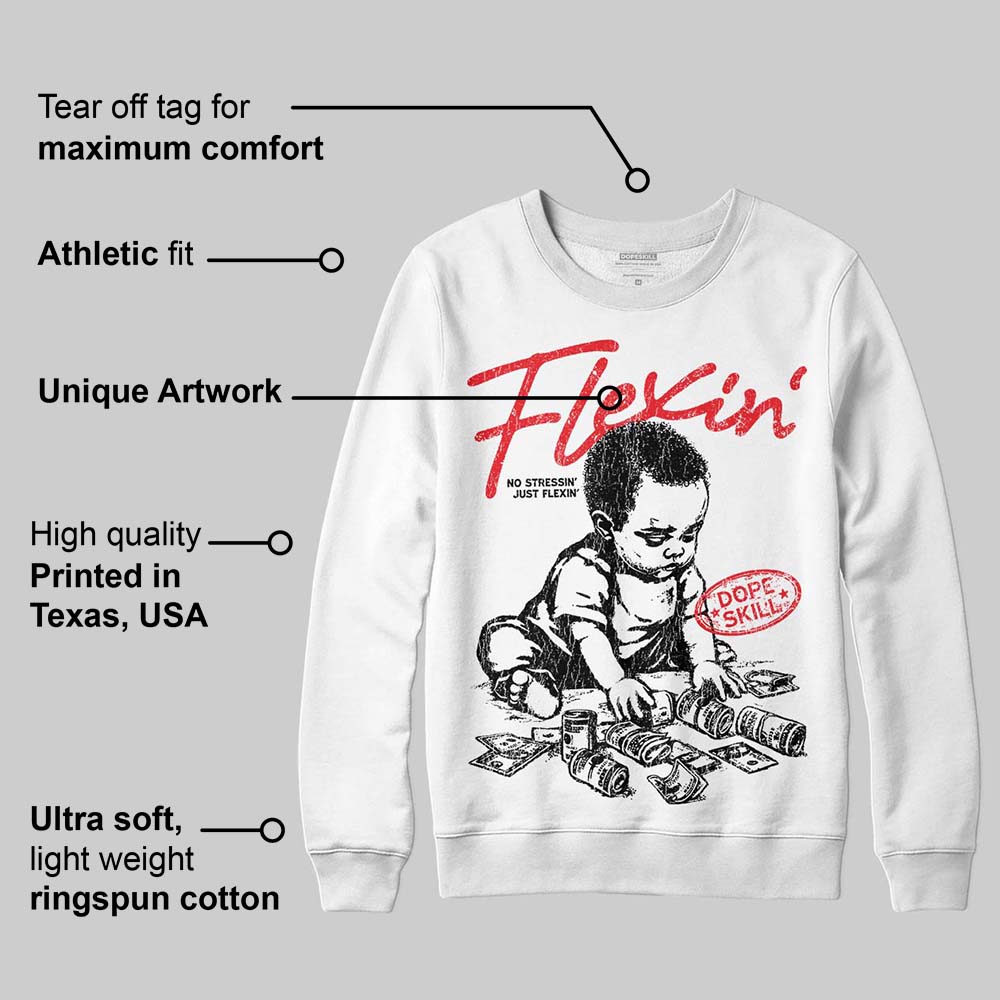 Cherry 11s DopeSkill Sweatshirt Flexin' Graphic