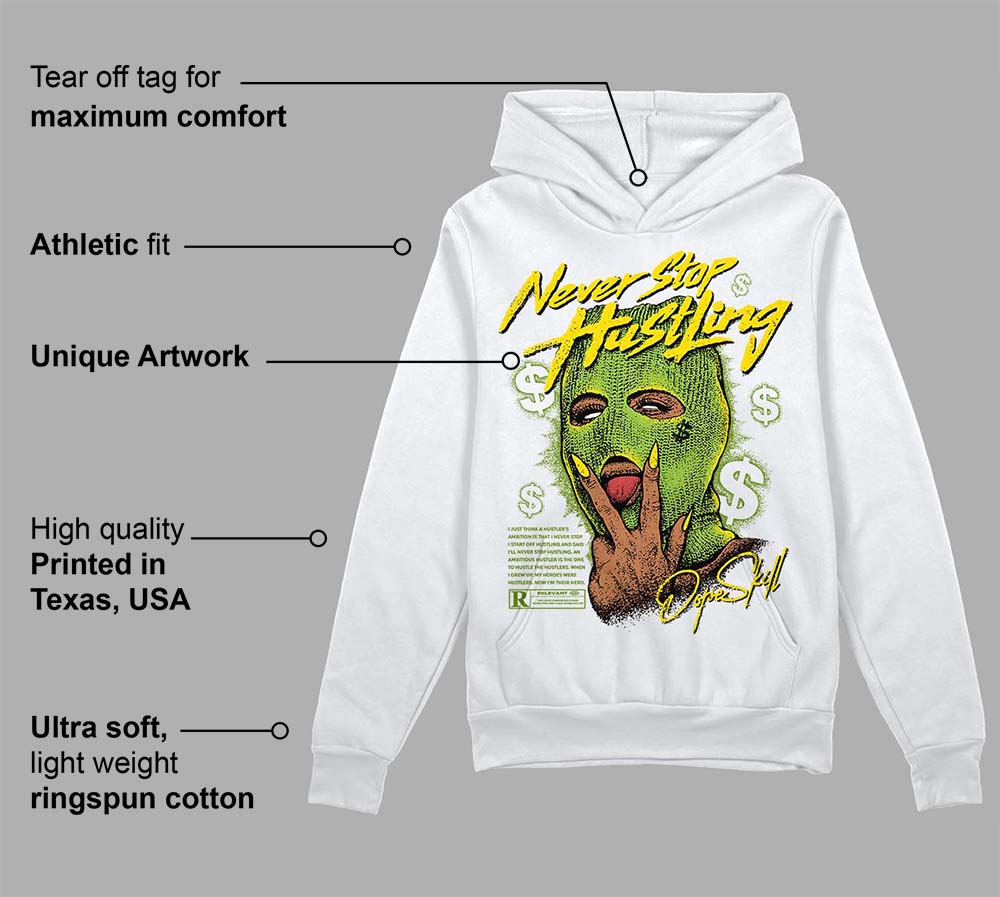 Dunk 'Chlorophyll' DopeSkill Hoodie Sweatshirt Never Stop Hustling Graphic