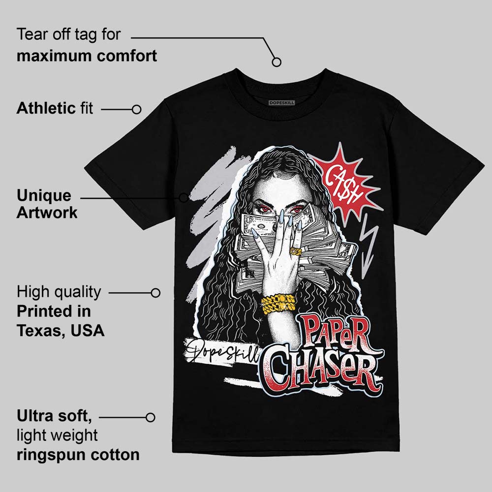 Black Metallic Reimagined 5s DopeSkill T-Shirt NPC Graphic