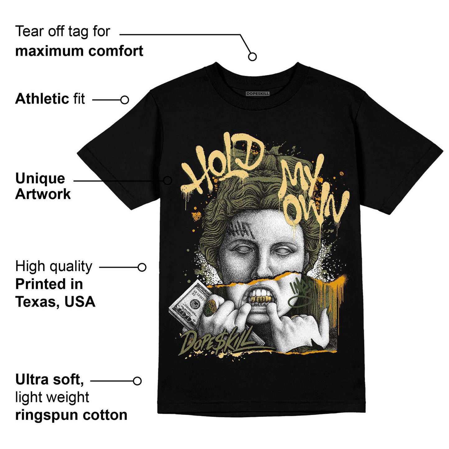Craft Olive 4s DopeSkill T-Shirt Hold My Own Graphic
