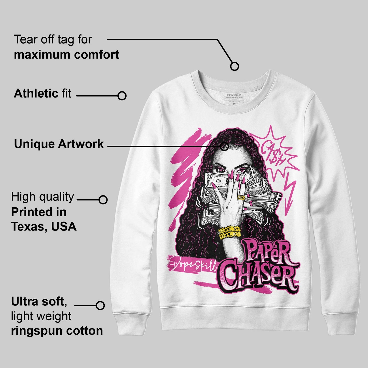 Dunk Low Active Fuchsia DopeSkill Sweatshirt NPC Graphic