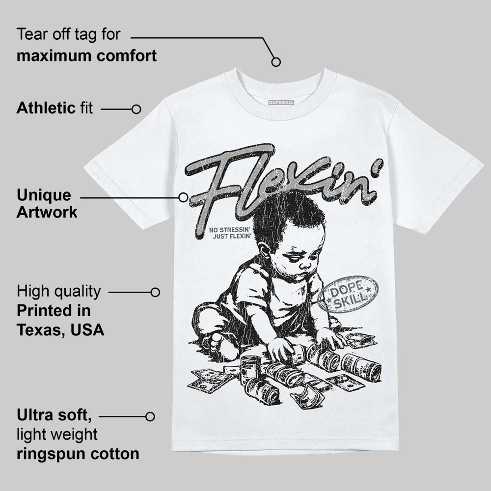 Cool Grey 11s DopeSkill T-Shirt Flexin' Graphic